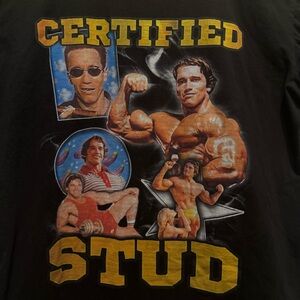 🏋️Arnold Schwarzenegger Certified Stud Graphic Tee XL 
BodyBuilding Gym Shirt